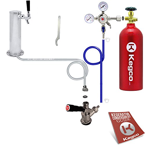 Kegco BF STCK-5T Standard Tower Kegerator Conversion Kit with 5 lb Co2 Tank, Sta