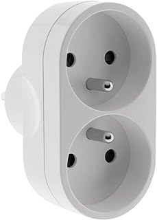Zenitech - Two-way power strip for facade 16A - White
