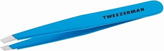 Tweezerman Slant Tweezer, Professional Stainless Steel Precision Tweezers for Facial Hair and Eyebrows, Amazon Exclusive (Pack of 1)