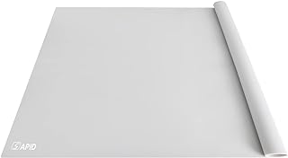 Extra Large Silicone Mat Kitchen Counter Heat Resistant Table Mat 36" x 24" | Place Mats, Countertop Protector , Thick Placemats Washable Silicone Mats for Kitchen Counter Dining Table Mat , Grey , Sapid