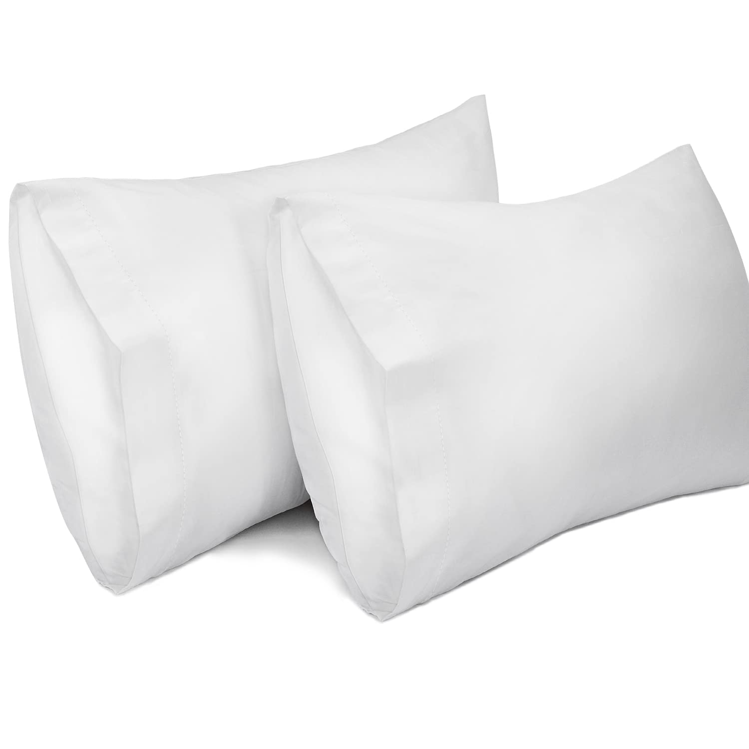 Lirex 2 Pack Pillow Cases, 100% Cotton Breathable Pillowcases Pillow Covers, 50 