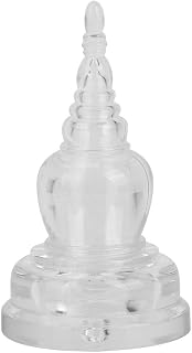 Buddhist Dagoba Buddha Tower Statue,Premium Acrylic Craft Clear Detail,8cm Tall,Used to Store Tibetan Relicions,Holy Medicines,Bible