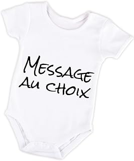 Personalised Baby Bodysuit or Children's T-Shirt – Add Your Name or Message | Original Personalised Gift for Birth, Birthday, Pregnancy Announcement (Choice of Message)