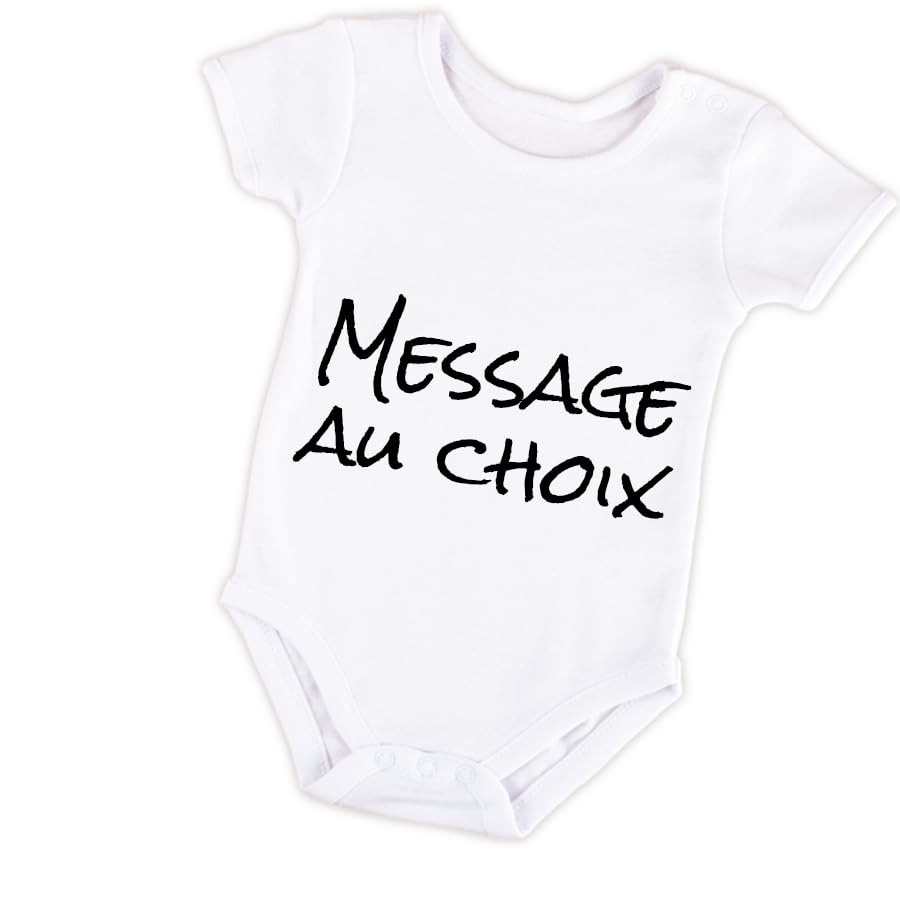 Personalised Baby Bodysuit or Children's T-Shirt – Add Your Name or Message | Or
