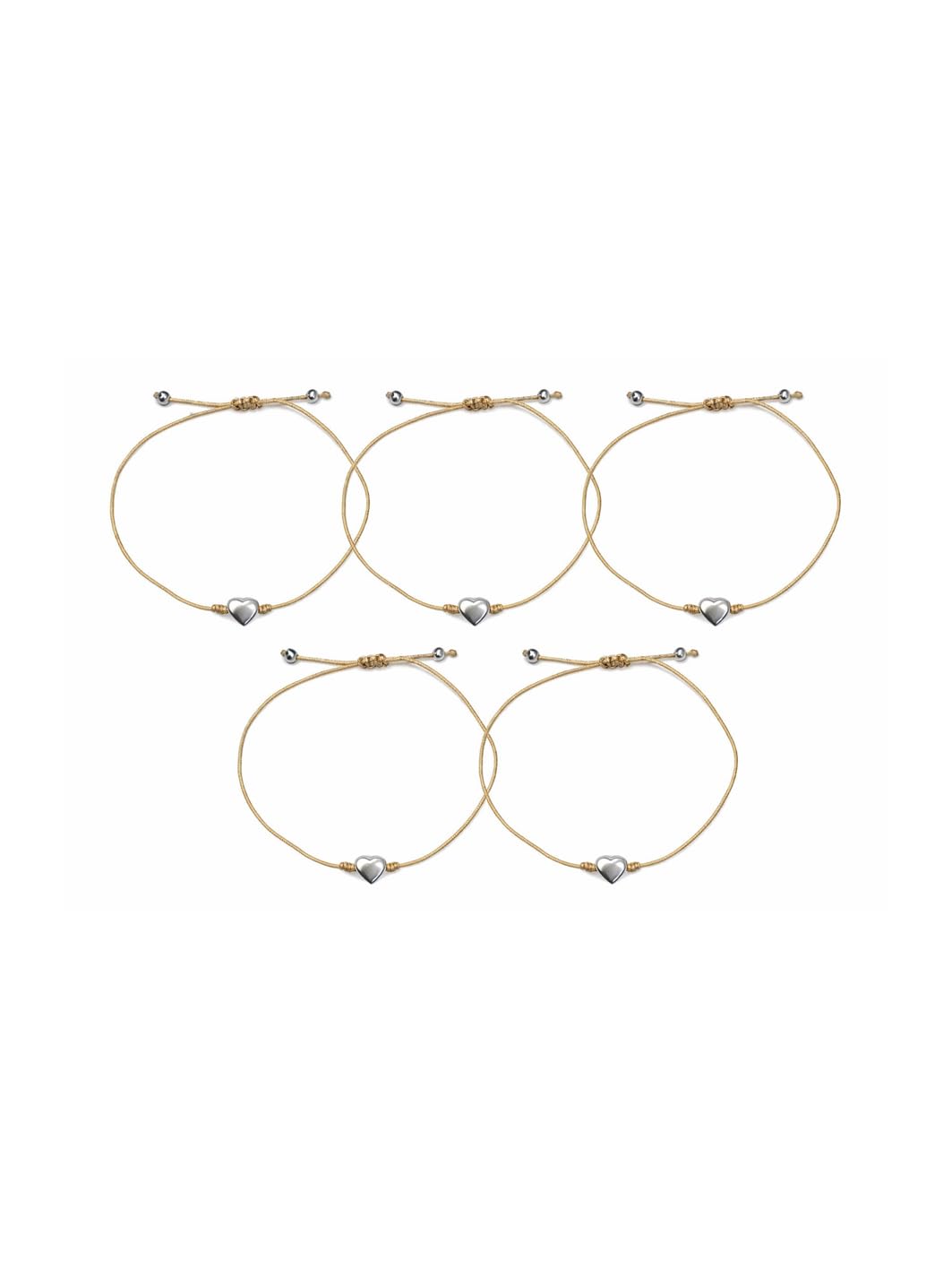Simple Heart Charm Bracelets for Women - Adjustable Handmade Braided Rope Bracel