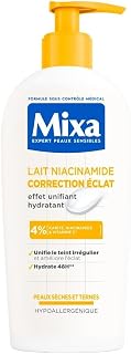 Mixa Lait Niacinamide Correction Éclat Peau Sèche Karité Vitamine C 250ml