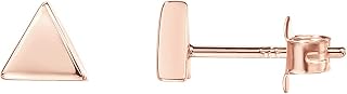 PAVOI 14K Gold Plated Dainty Stud Earrings for Women, Geometric Earrings