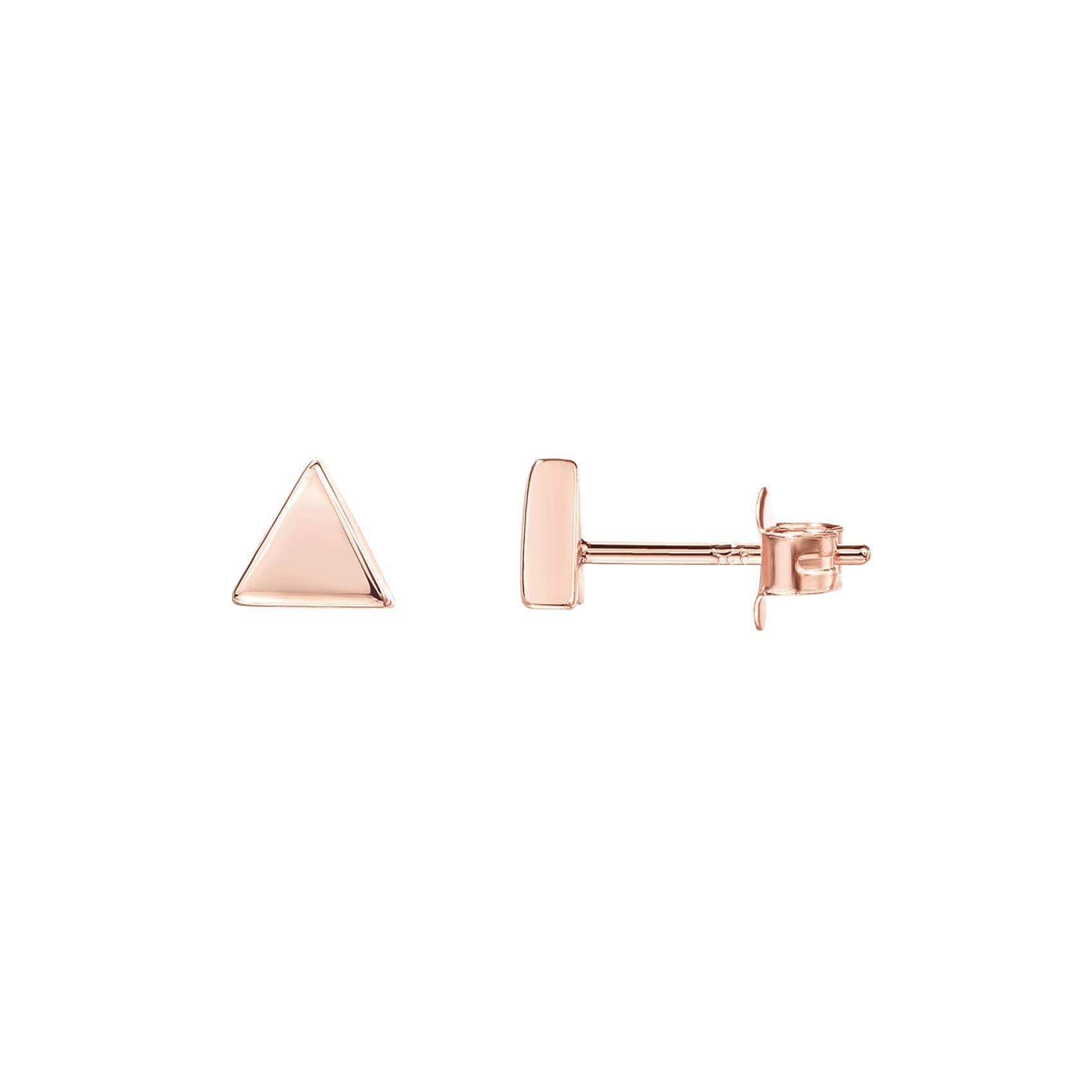 PAVOI 14K Gold Plated Dainty Stud Earrings for Women, Geometric Earrings