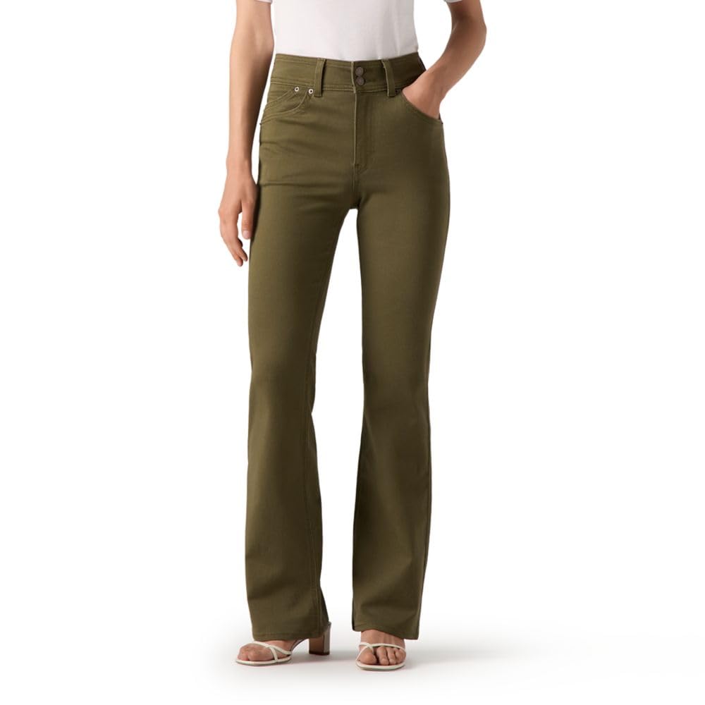 Levi Strauss Signature Gold Womens 726 Retro High Rise Flare Jeans
