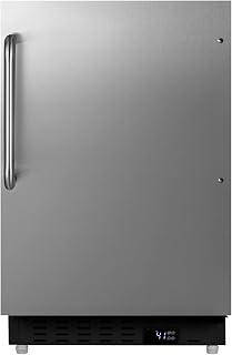 Summit 20" Built-In Refrigerator, Stainless Steel - ALR47BCSS | 3.53 cu.ft Capacity, ADA Compliant, Stainless Steel Cabinet, Digital Thermostat