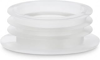 Flush Pipe Connector, Clear Toilet Pan Inlet Cone Seal - PlumbEZ | Universal fit, seals the flush pipe into the toilet pan inlet, stops leaks around the flush pipe