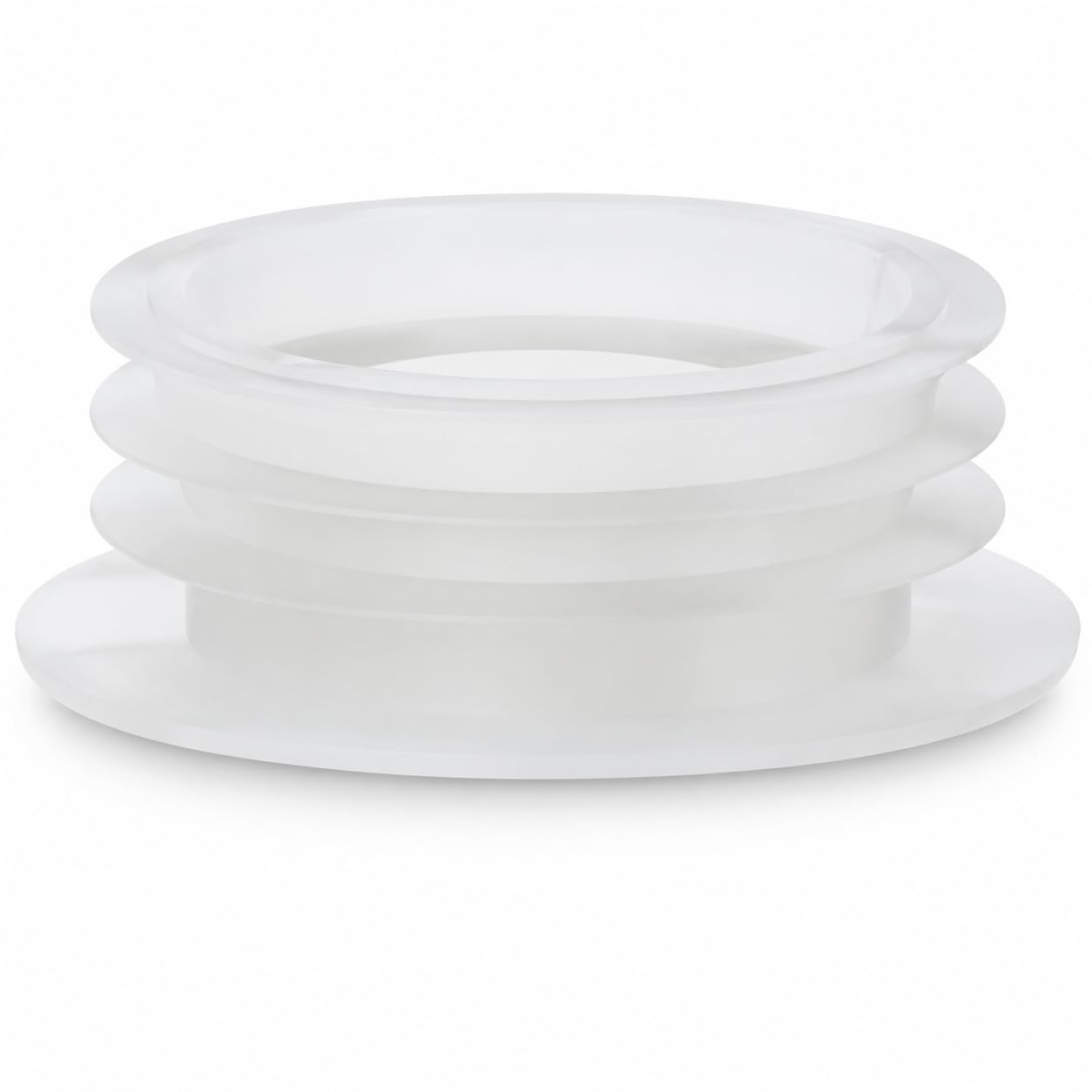 Flush Pipe Connector, Clear Toilet Pan Inlet Cone Seal - PlumbEZ | Universal fit