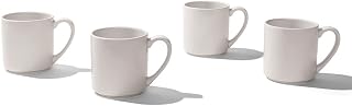 Made In Cookware - Set of 4 - Coffee Mug Set - 12 oz - White - Porcelain - Crafted in England - Dishwasher and Microwave Safe