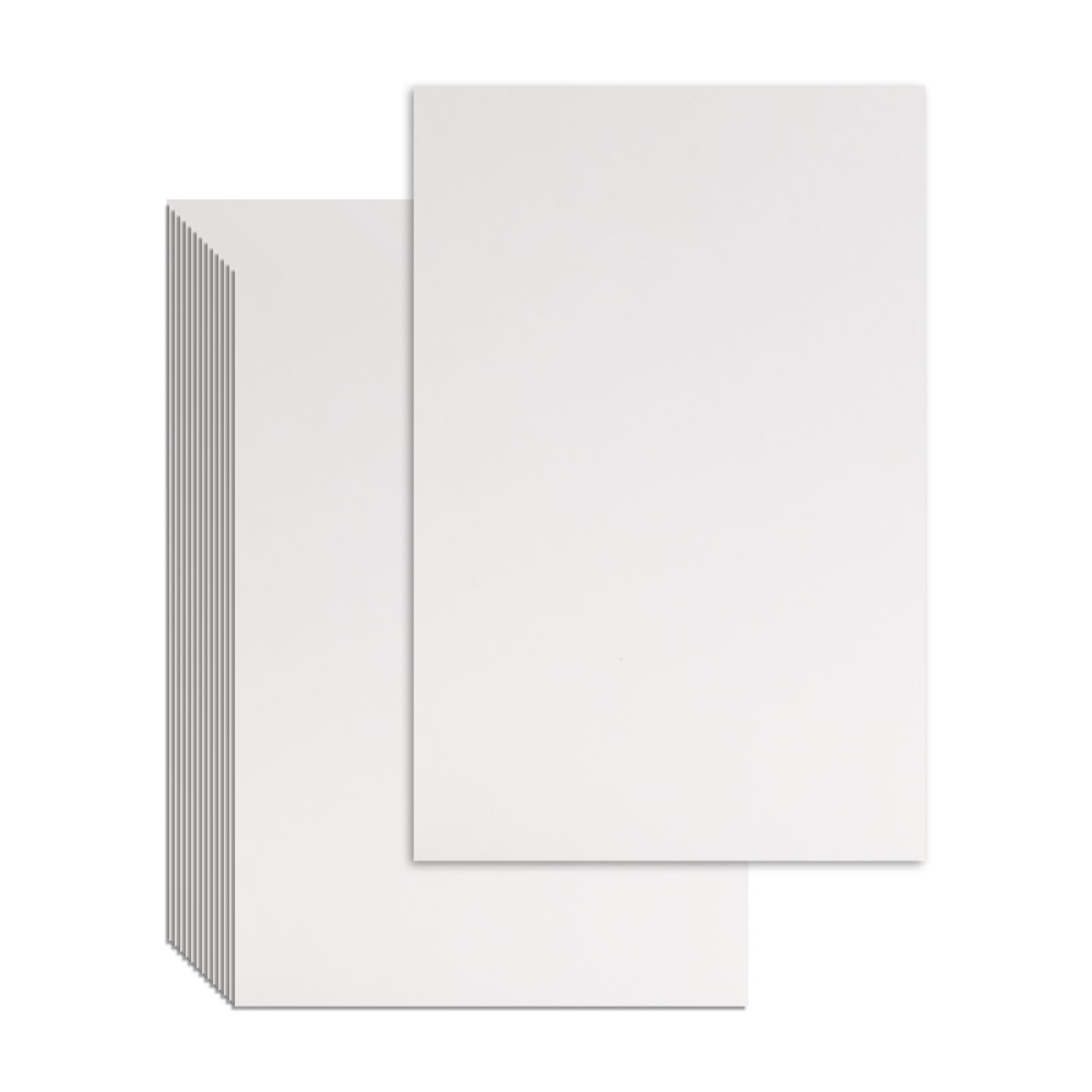Wooqu 25Pcs Book Board Chipboard, for Book Binding(White,9x6Inch 80PT) | Recycle