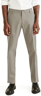 Dockers Men's Straight Fit Workday Khaki Smart 360 Flex Pants D2, Black Stretch, 29 W x 30L