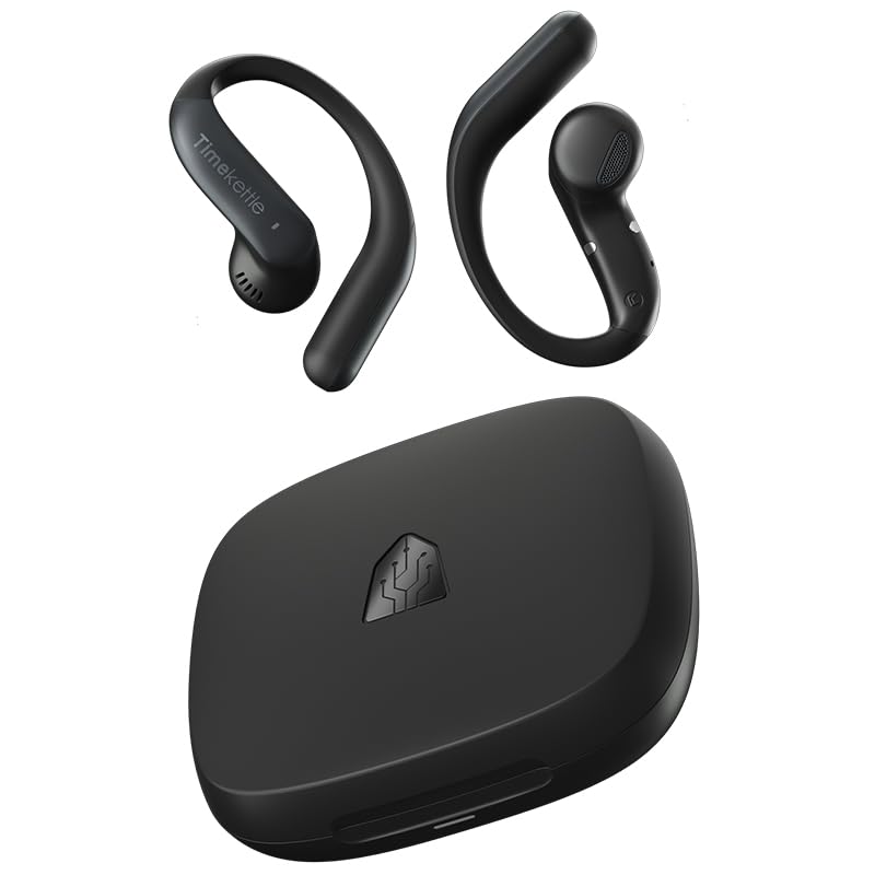 Timekettle LiveTalk AI Real-Time Translation Earbuds, Open-Ear, Black | 54 langu