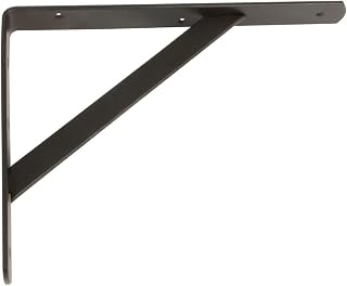 Amig - Wall shelf bracket - Steel bracket - 600x375mm - Black - Supports up to 150kg - Shelf bracket - Shelf support - Easy to install