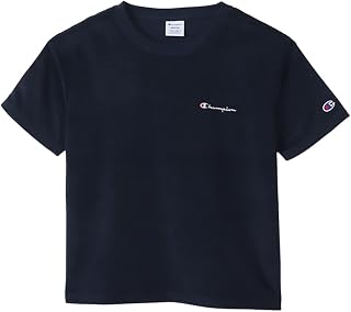 Champion CW-X341/CW-T331 Short Sleeve T-Shirt, Short Sleeve, Round Neck, Cotton USA, Script Logo, Women's Basic