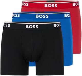 BOSS 3er Pack Herren Trunks Power Boxer Boxershorts Unterhosen Cotton Stretch