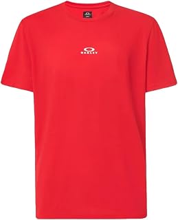 Oakley Bark Short Sleeve T-Shirt for Men, Flame Red, M