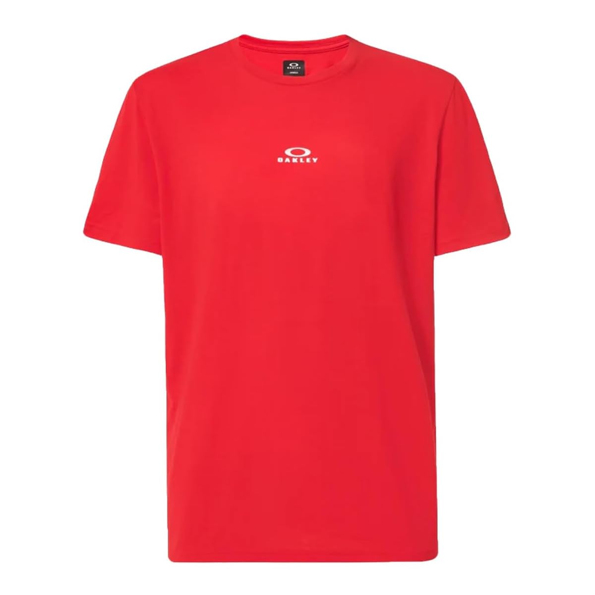 Oakley Bark Short Sleeve T-Shirt for Men, Flame Red, M