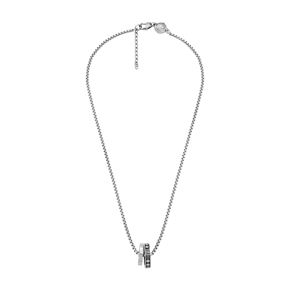 Diesel Men's Stainless Steel with lobster clasp closure Pendant necklace