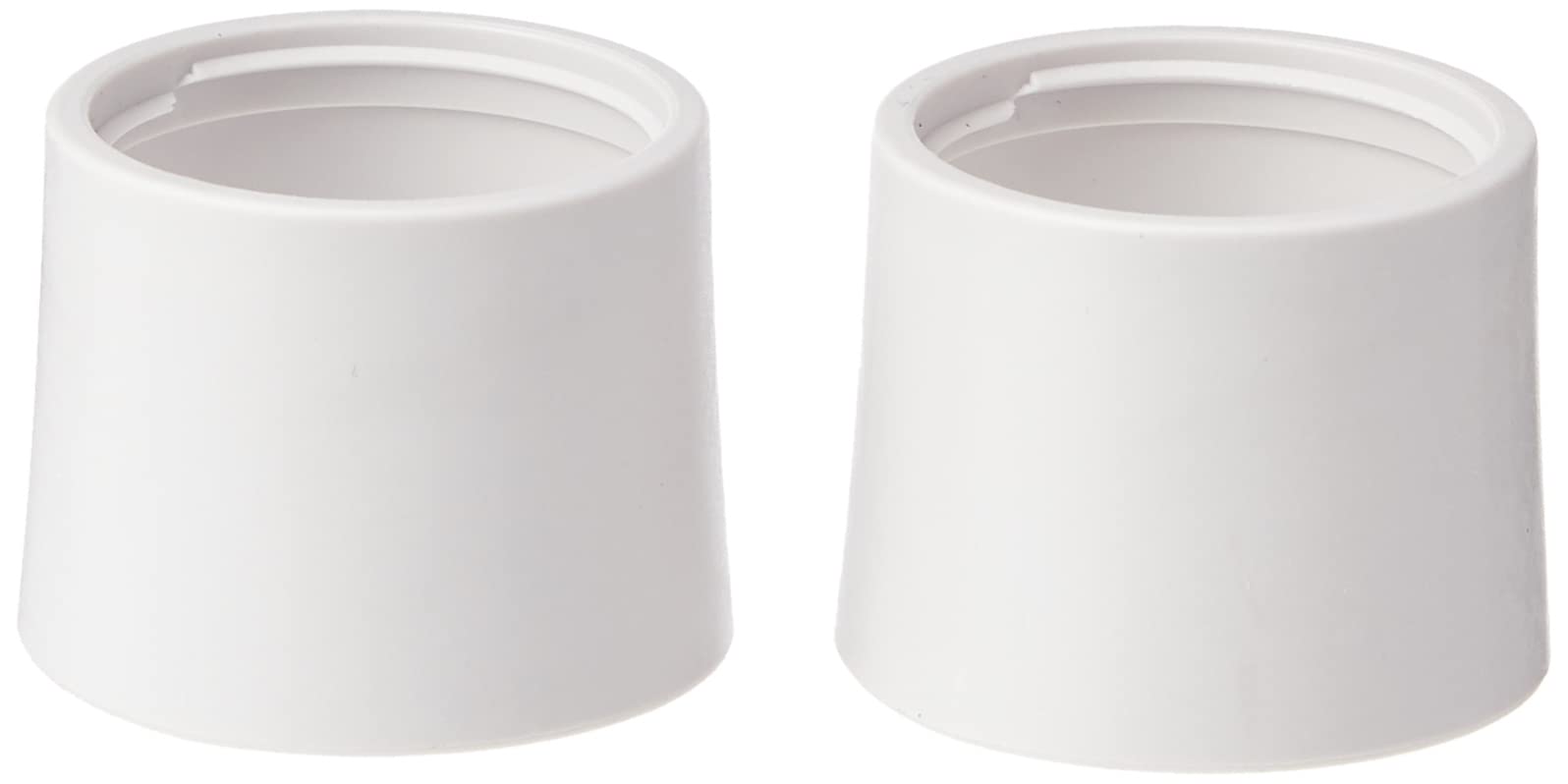 Merriway BH02629 (2 Pcs) Replacement Short Lamp Holder Skirt, White 28mm (1.1/8 