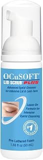 OCuSOFT Lid Scrub PLUS Foaming Eyelid Cleanser – 50 mL Foam Pump | Advanced Eyelid Cleanser for Intensive Lid & Lash Care