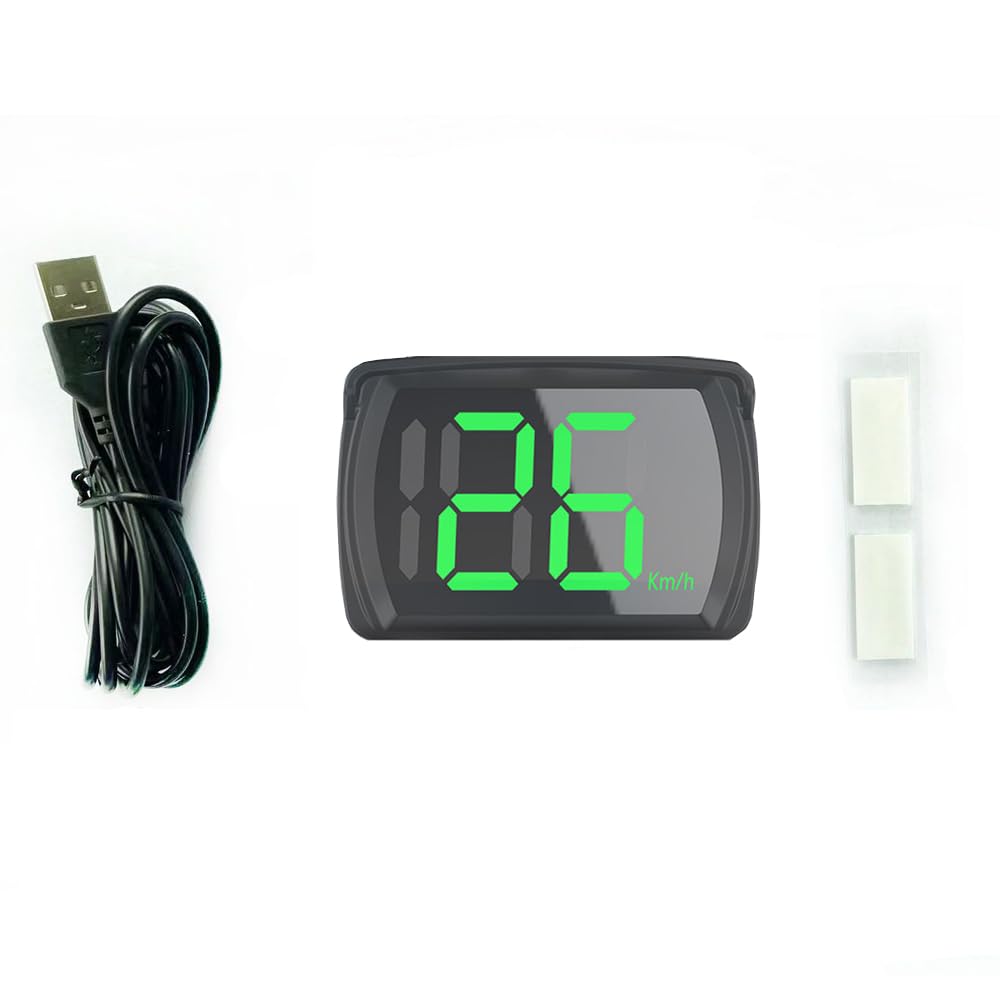 Car HUD Headup Display MPH GPS Digital Speedometer with LED Large Font Display f