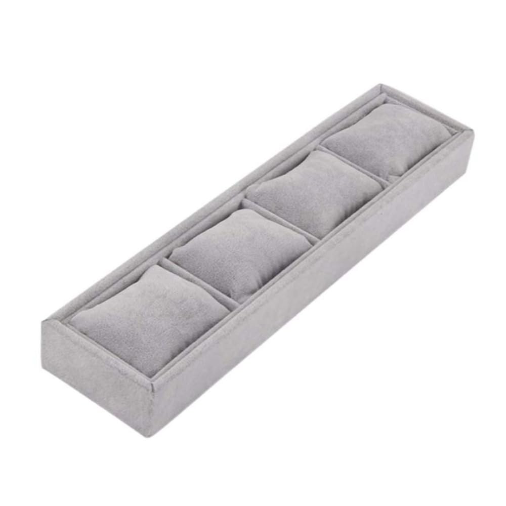 Jewelry Watch Tray, Velvet Watch Jewelry Organizer 4 Grids, Watch Bracelet Bangl