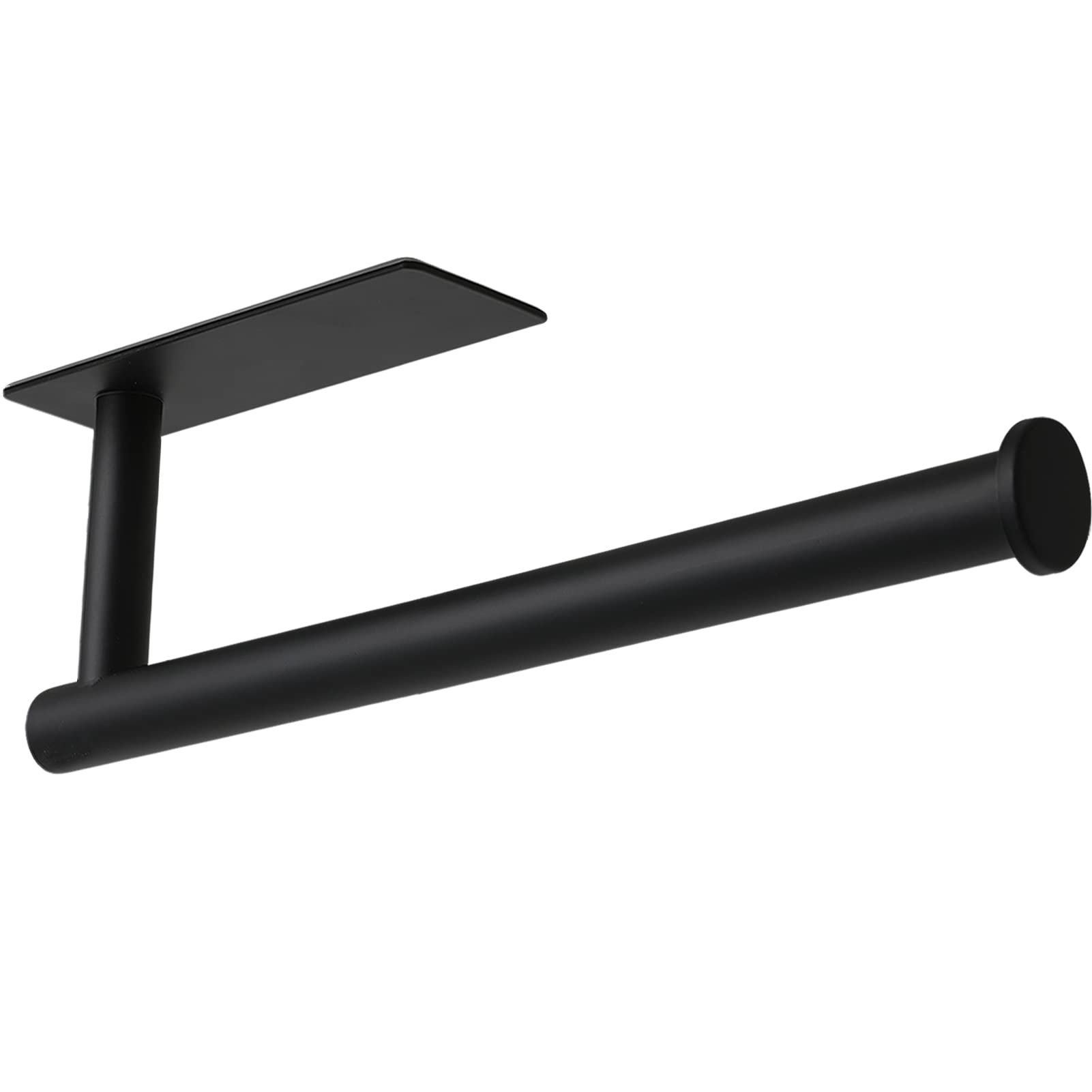 theaoo Under Cabinet Paper Towel Holder for Kitchen, Adhesive, Black | Wall Moun