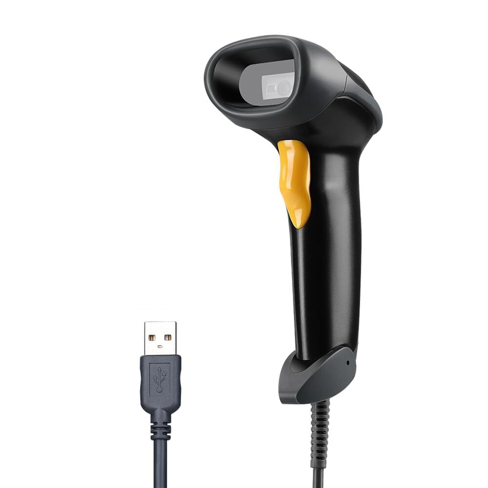 Eyoyo EYH2 Handheld USB Wired 2D 1D Barcode Scanner for POS Mobile Payment | Aut