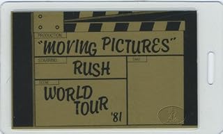 Rush 1981 Moving Pictures Laminated Backstage Pass