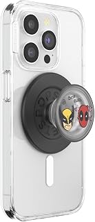 Best Bubs PopSockets MagSafe Phone Grip with Kickstand, Magnetic Stand, Replaceable Top, Secure Grip for MagSafe Cases for iPhone and Tablets, Deadpool x Wolverine