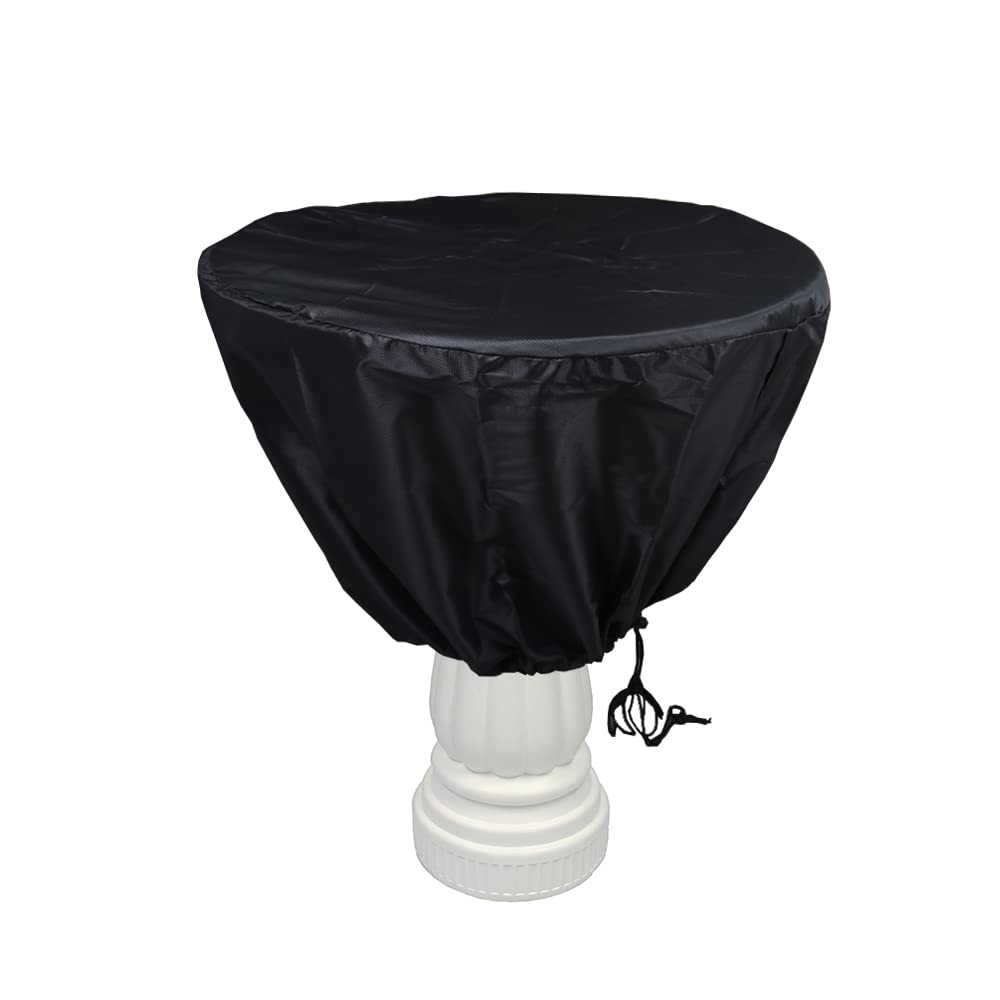 SUNSURE Bird Bath Cover Patio Garden Fountain Cover for Winter Heavy Duty Waterp