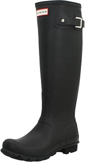 Hunter Women's Original Tall Rain Boot, Black, 7