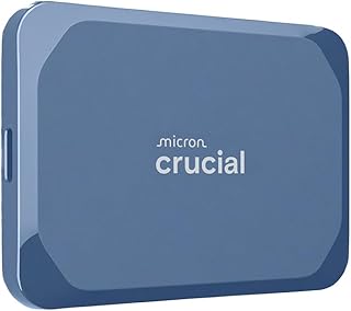 Crucial X10 8TB Portable SSD, Up to 2,100MB/s, USB 3.2 USB-C, External Solid State Drive, Compatible with Windows, Mac & Android, Durable Storage for Games, Photos & Files, Blue - CT8000X10SSD9-02