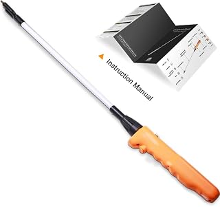 West Thorne Pro Cattle Prod, Waterproof Cattle Prod Stick with LED Light, Livestock Prod for Modern Livestock Management(52 inches)