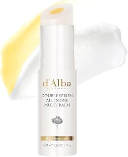 d'alba Piedmont White Truffle Double Serum All-in-One Multi Balm | Vegan Skin Care, 3-in-1 Eye Care with White Truffle Against Wrinkles, Stick Eye Treatment Balm, Korean Skin Care