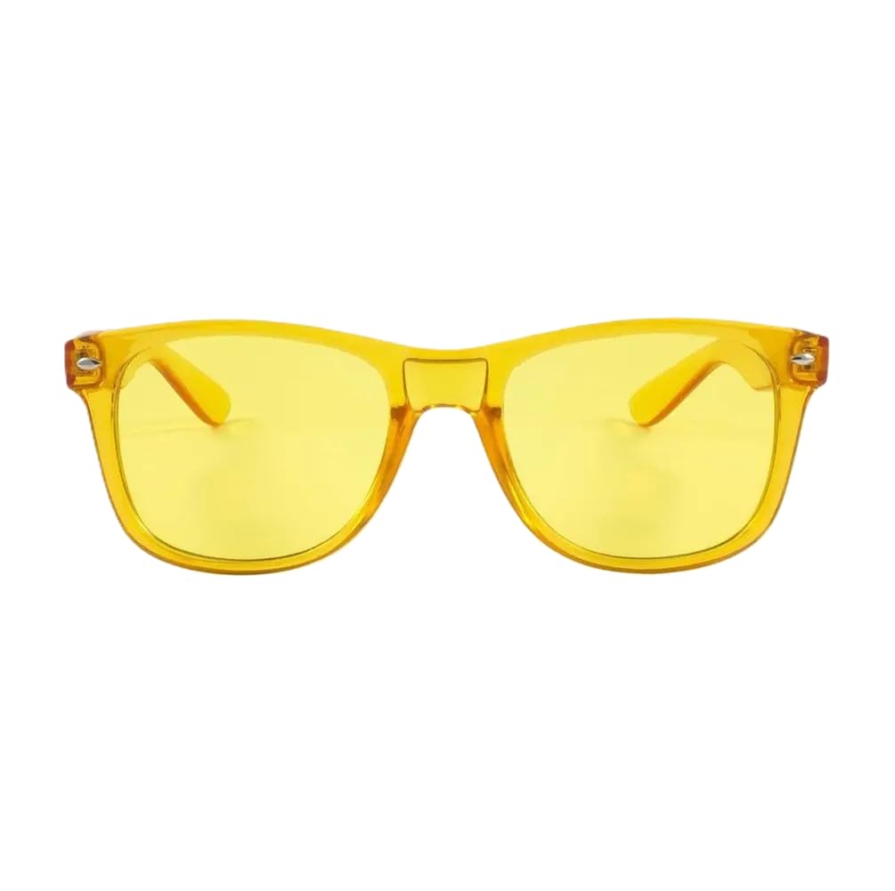 RobRia Color Therapy Glasses - Chromotherapy Tinted Lens Glasses, Scratch-Resist