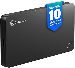 GlocalMe U3 4G Portable WiFi Hotspot for Travel in 200+ Countries | Mobile Hotspot Device, No SIM Card Needed, 10 Connected Devices, Global 1GB Data 90 Days, Connect to the Best Intrenet