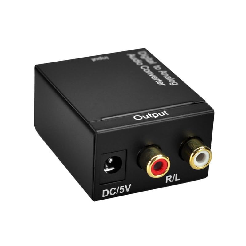 Digital to Analog o Converter o Box Digital SPDIF Optical to AV Converter Coaxia