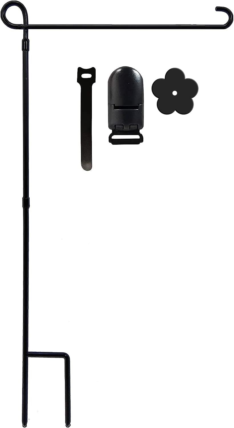 YEAHOME Garden Flag Holder Stand, Premium Yard Flag Holder Weather-Proof Metal P
