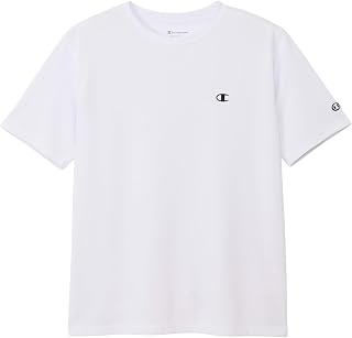 Champion(チャンピオン) 半袖シャツ丸首 抗菌防臭 速乾 UVカット ワンポイントロゴ ショートスリーブドライTシャツ トレーニングメンズ