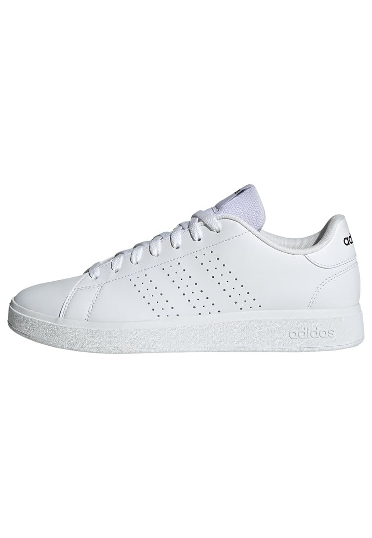 adidas Men's Advantage Base 2.0 Shoes, Cloud White/Cloud White/Shadow Navy, 42 2