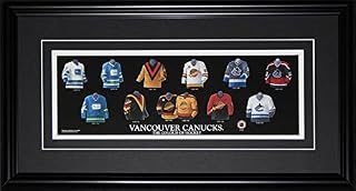 Vancouver Canucks Jersey Evolution Hockey Memorabilia Collector Frame