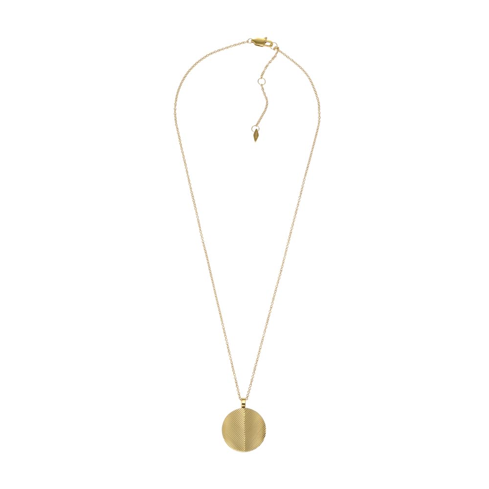 Fossil Collana da donna in acciaio inossidabile con chiusura a moschettone, tono