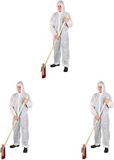 Kerbl 3408 Disposable Bib Overalls, Polypropylene, White, Size 2XL