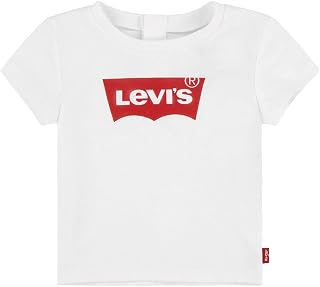 Levi's Baby Girl Lvg Batwing Tee 1ek825 T-Shirt, Red/white, 3 years