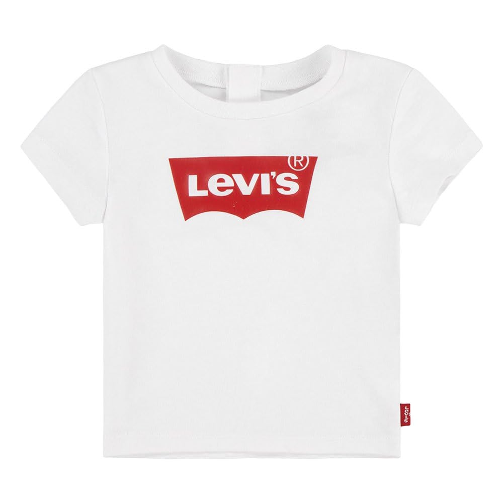 Levi's Baby Girl Lvg Batwing Tee 1ek825 T-Shirt, Red/white, 3 years